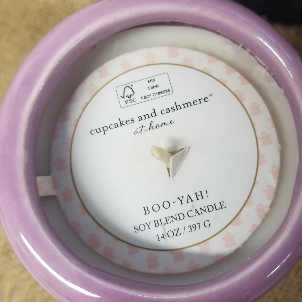 Purple Irredecent Ghost Candle